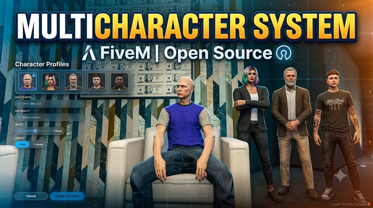 Multicharacter System FiveM | Open Source